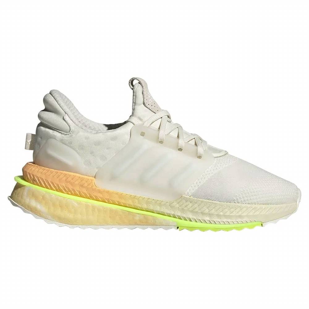 NEW ADIDAS women's x_plrboost running shoes in off white/cloud whiet/linen green - Picture 2 of 3